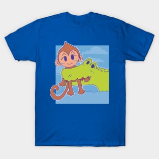 Monkey and Crocodile T-Shirt